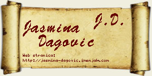 Jasmina Dagović vizit kartica